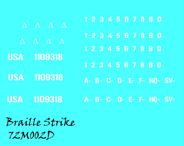 Braille Strike remorque M8  72m00214