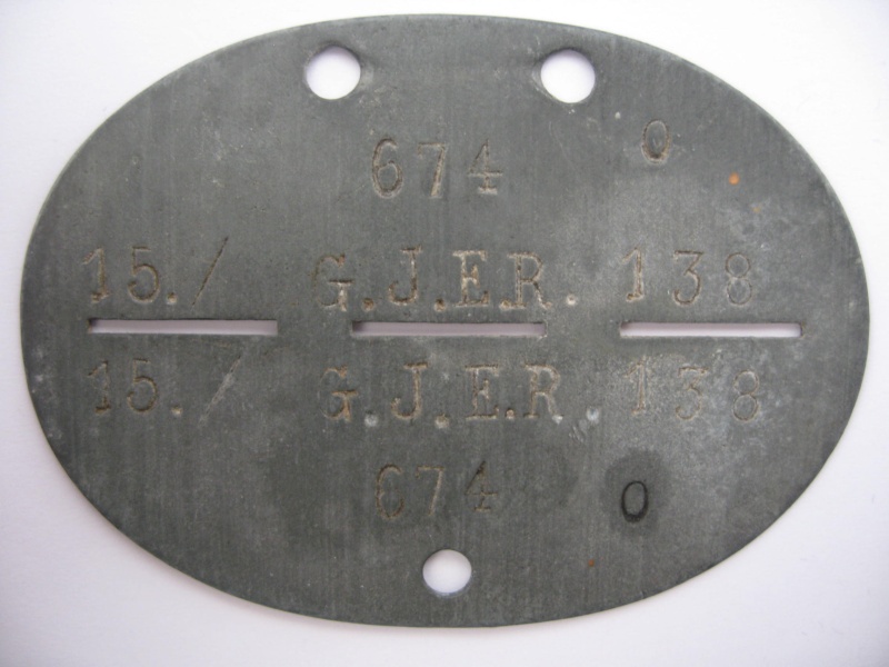 Mes plaques d'identités allemandes et dog tags usmc. Milita17