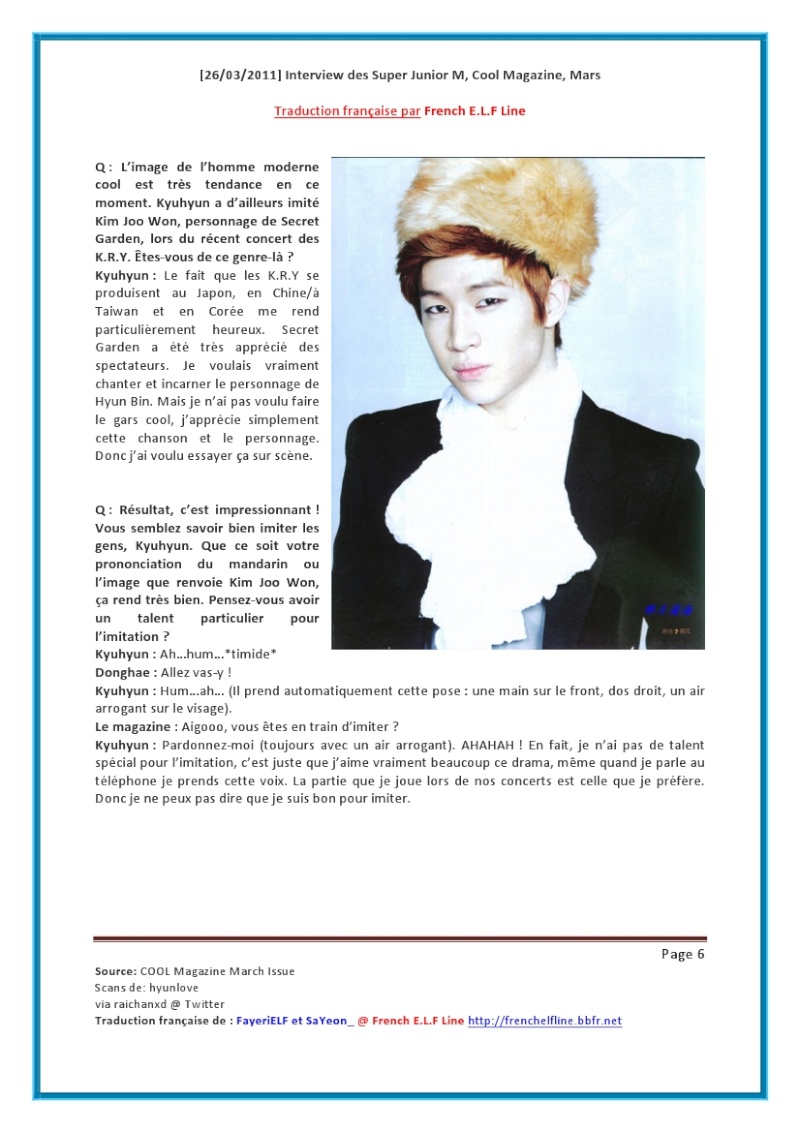 [INTERVIEW] Les Super Junior M pour Cool Magazine (26/03/11) Sjm610