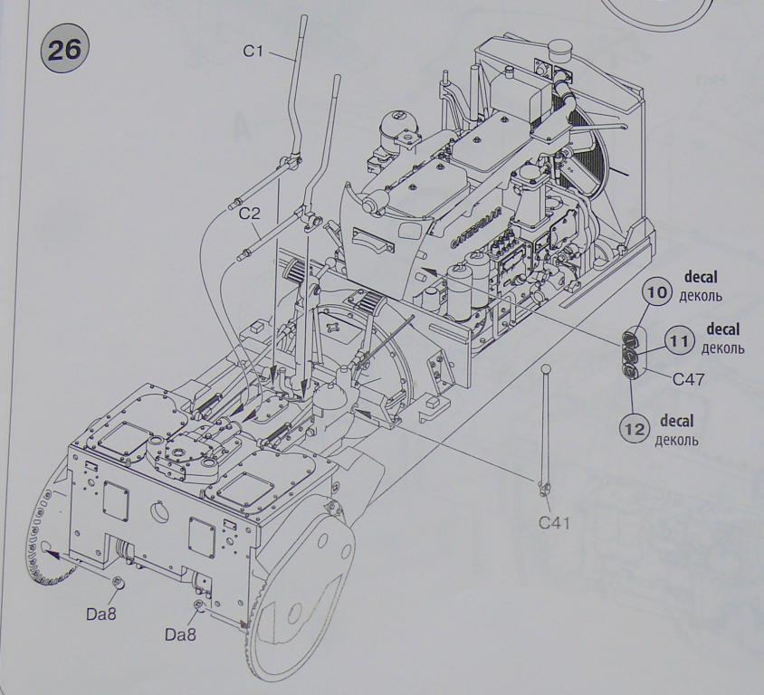 US Bulldozer Caterpillar D7 (en version civile)au 1/35 de MiniArt Bulldo66