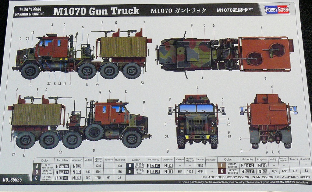 M1070 Gun Truck de Hobby Boss au 1/35 M1070_80