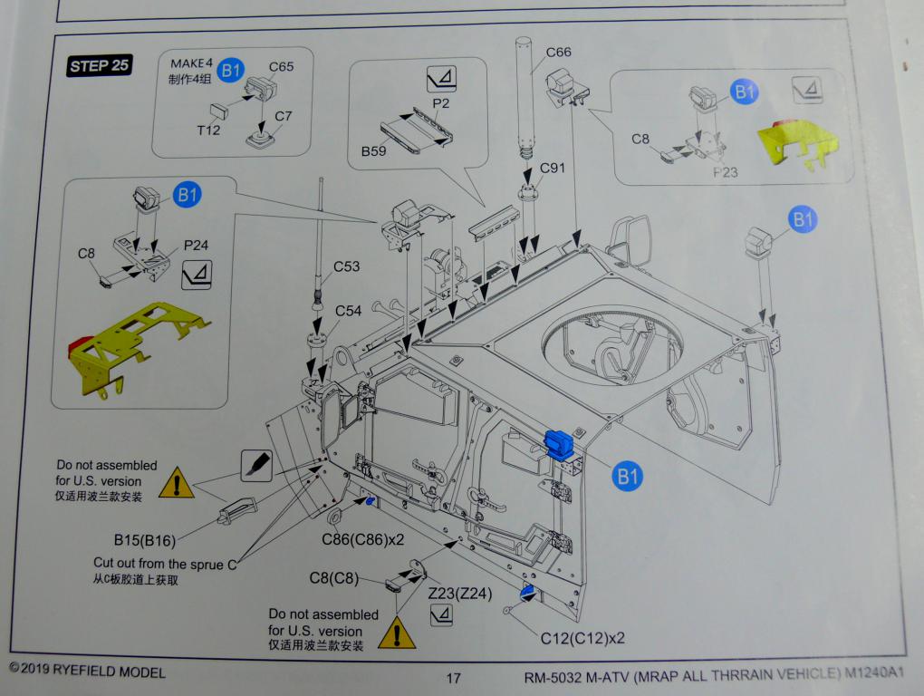 M1240A1 M-ATV de RFM avec intérieur et moteurs complets détaillés M1240180