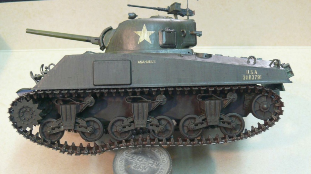 Sherman M4A3 de Tamiya au 1/35 + adaptation de Solution Box MIG Sherm124