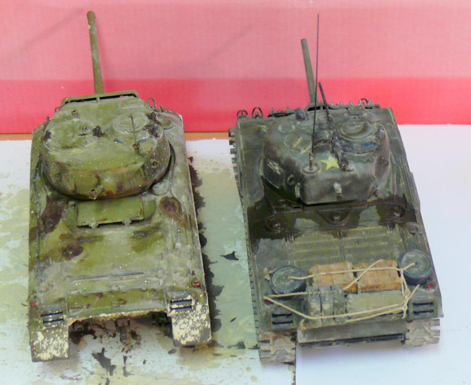 Sherman M4A3 de Tamiya au 1/35 + adaptation de Solution Box MIG Sherm171