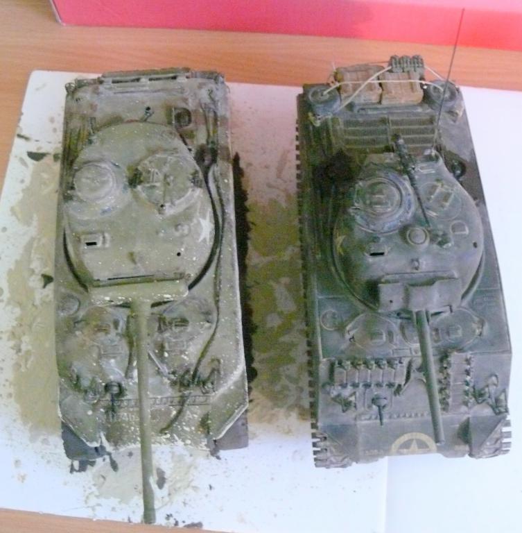 Sherman M4A3 de Tamiya au 1/35 + adaptation de Solution Box MIG Sherm172