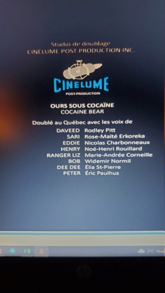 Ours sous cocaïne (Cocaine Bear) 20230313