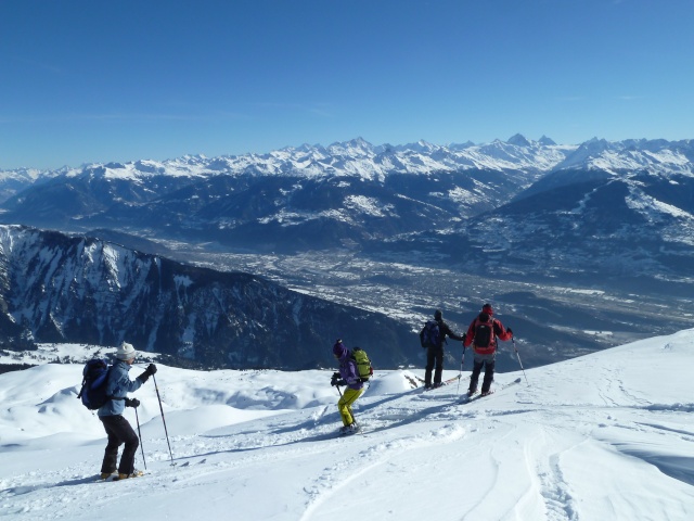 Ski-Alpinisme: 26 janvier 2013: la crête de Lodze  2582 m P1080634