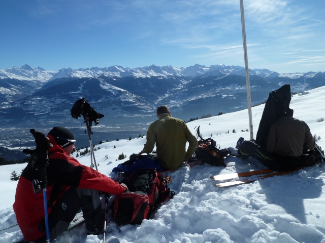 Ski-Alpinisme: 26 janvier 2013: la crête de Lodze  2582 m P1080713