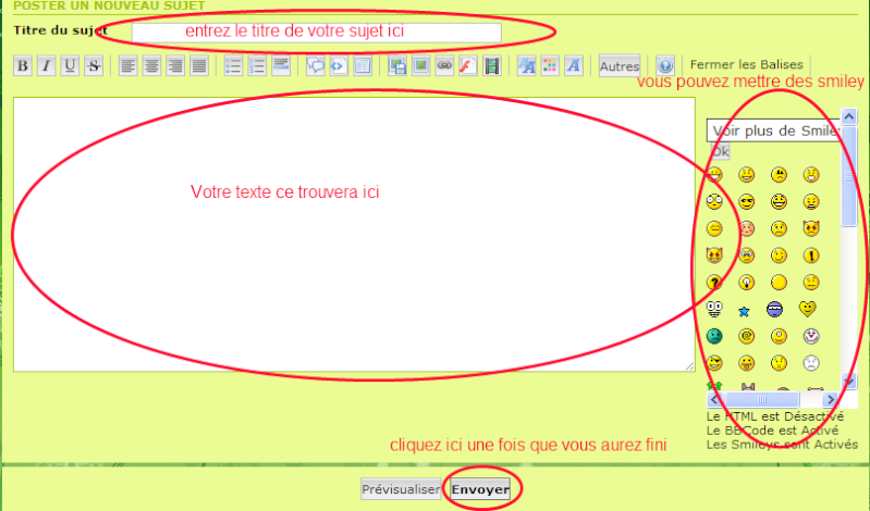 N°1>Comment Poster un message 310