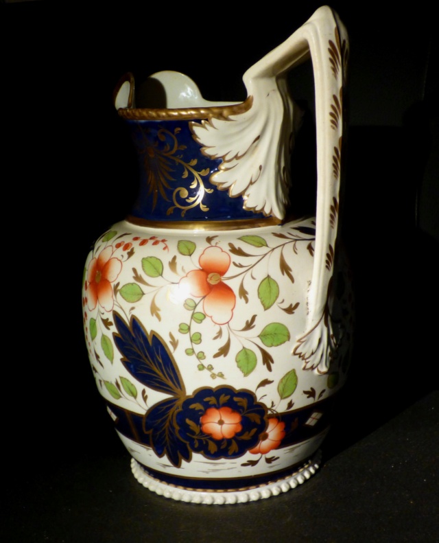 Grand pichet porcelaine anglaise DECOR IMARI Bayeux12