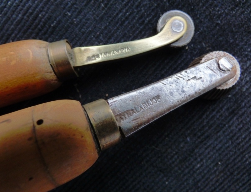 Roulettes  à décorer pour métiers du cuir, bottier, relieur, cordonnier . P1150115