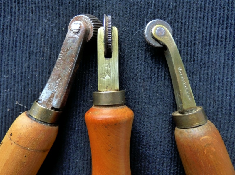 Roulettes  à décorer pour métiers du cuir, bottier, relieur, cordonnier . P1150116
