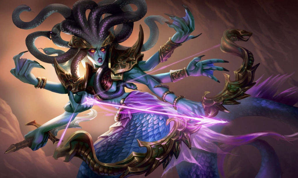 Ảnh Warcraft 3: Lady Vashj - nữ hoàng Naga thân rắn nước mình người (Medusa trong WC3) 1f621110