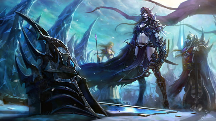 Warcraft 3: Sylvanas hạ Lich King (3) và phá huỷ HELM OF DOMINATION Dd7ad110