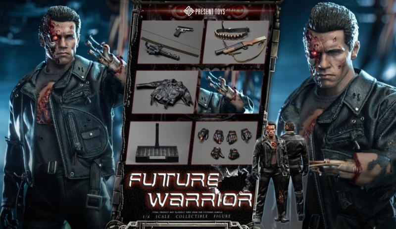 Present Toys : Terminator 2 - T800 Battle Damaged T2010
