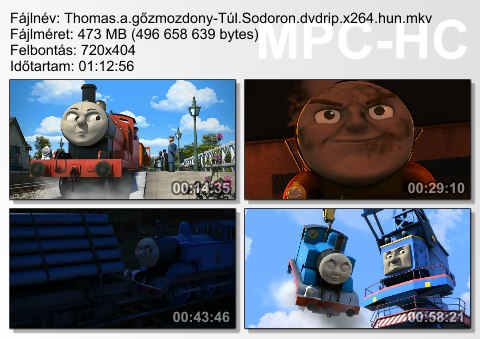 Thomas a gőzmozdony - Túl Sodoron - Thomas & Friends: Journey Beyond Sodor 2017 CUSTOM DVDRip x264 HUN MKV kn. Thomas12