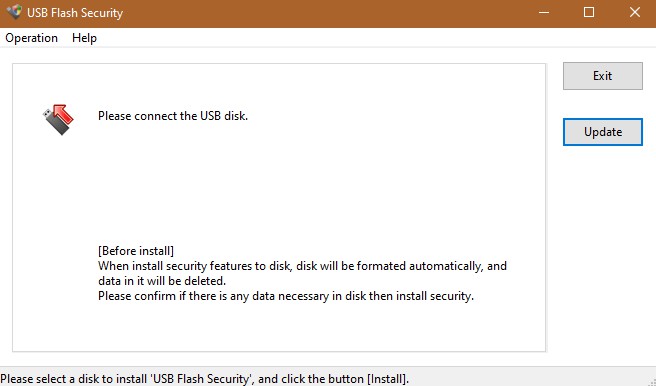 USB Flash Security 4.1.16 - Προστατέψτε τα δεδομένα του USB σας με κωδικό πρόσβασης 1316