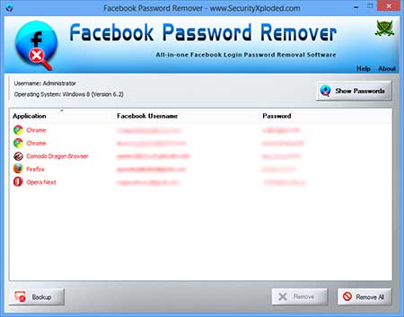 Facebook Password Remover 4.0 - Ανακτήστε τα στοιχεία της συνδεσή σας στο Facebook Facebo12