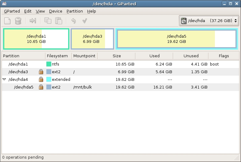 GParted LiveCD 1.1.0-1 Gparte10