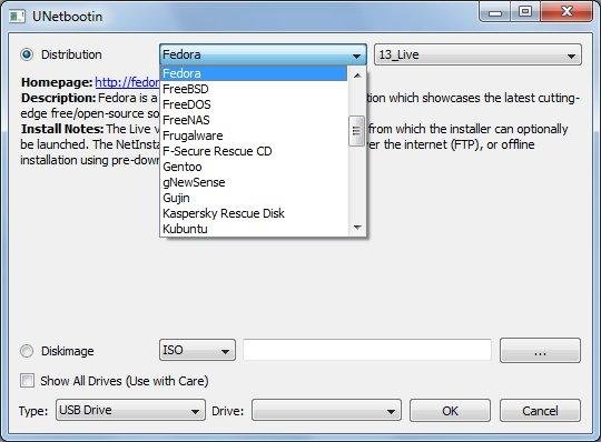 UNetbootin 7.02 - Εγκαταστήστε διάφορες διανομές Linux σε USB Screen10