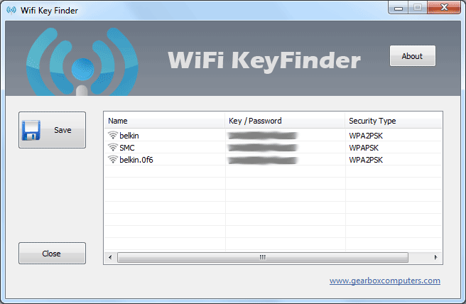 Wifi Key Finder 1.2.0.1 - Βρείτε τον χαμένο κωδικό του ρούτερ σας Wifi-k10