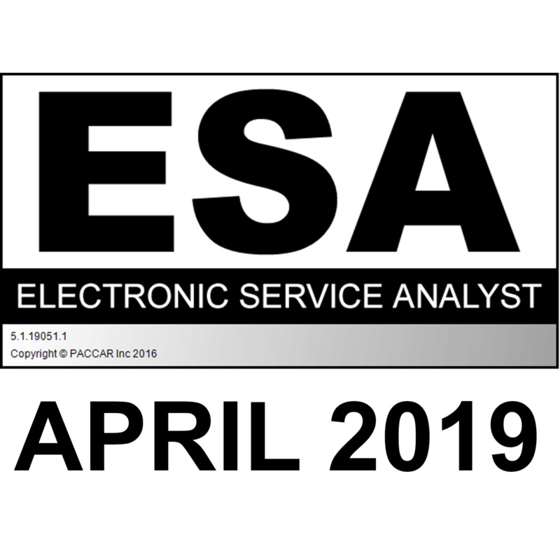 PACCAR ESA Electronic Service Analyst v5.1.19051.1 Latest April 2019 Version Esa20114