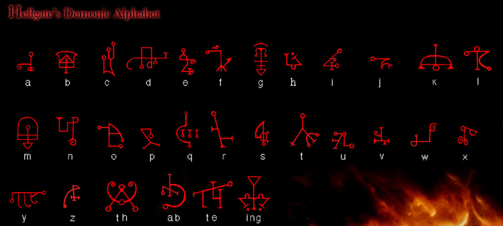 Hellgate’a Demonic Alphabet  (Демонический алфавит Врат Ада) 40344-10