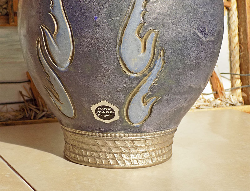 vase EB20-29, Bouffioulx, Société Nouvelle des Grès de Bouffioulx, Belgium Belg410