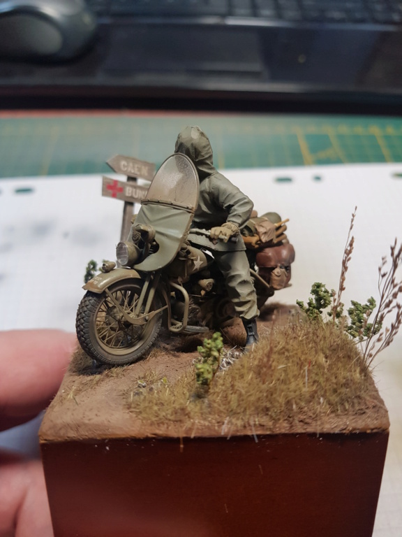 Motard US Deuxième Guerre Mondiale - Moto MiniArt + figurine Mantis - 1/35 20230310