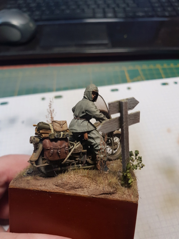 Motard US Deuxième Guerre Mondiale - Moto MiniArt + figurine Mantis - 1/35 20230312