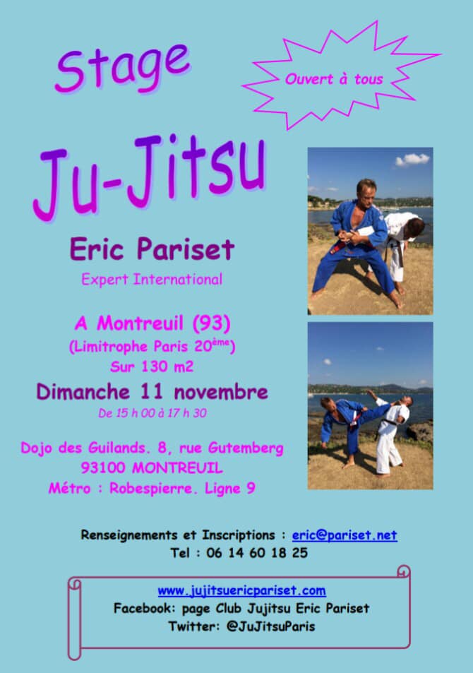 STAGE self défense Jujitsu dimanche 11.11.2018 (Montreuil) Stage_10
