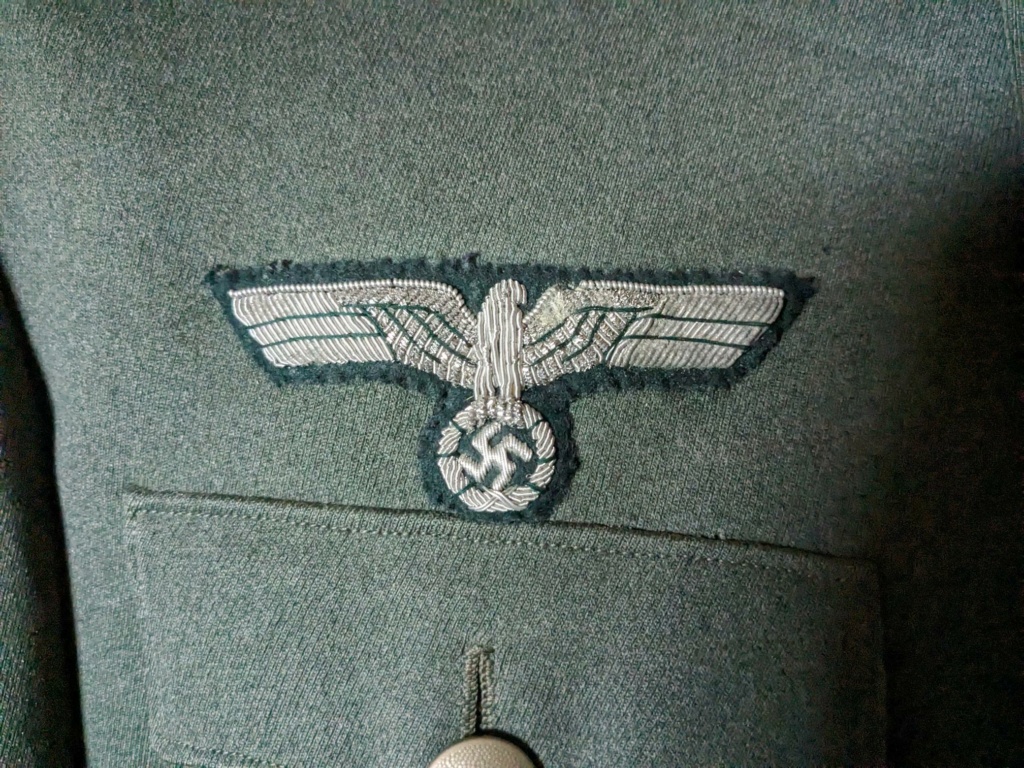 Wehrmracht - Vareuse d'un Lieutenant - Colonel d'artillerie  Pxl_2014