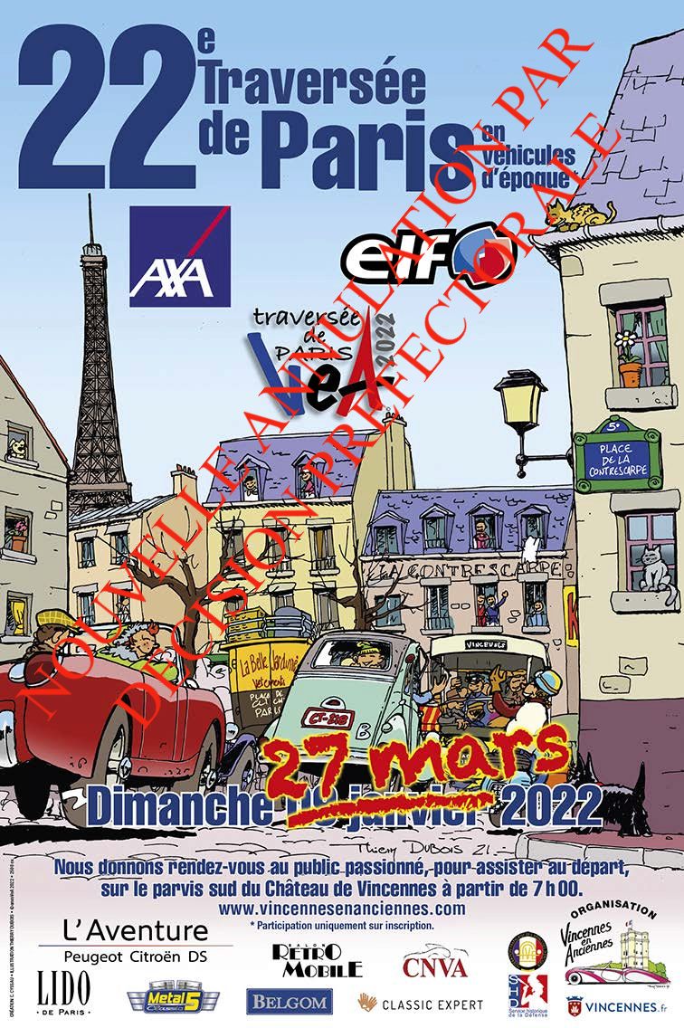 [75] TRAVERSÉE DE PARIS HIVERNALE dimanche 15 janvier 2023 Affich24