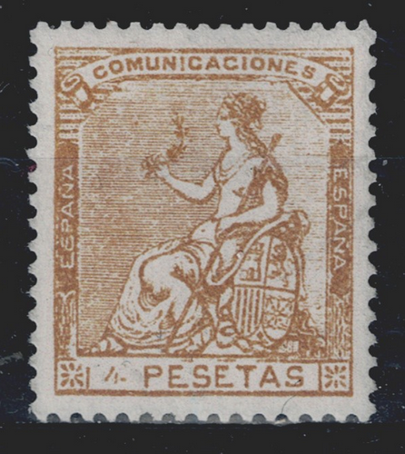Edifil 139 nuevo * 1873 I república sello de España 4 pesetas Lujo Liderstamps Scan2708