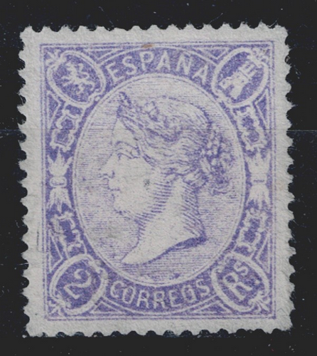 Edifil 79 nuevo * 2 reales 1865 Isabel II sello España Spain Lujo Liderstamps Scan2762