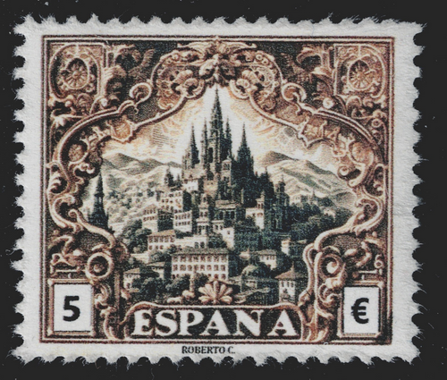 Primer sello de España creado con Inteligencia Artificial Lujo Spain Liderstamps Scan2892