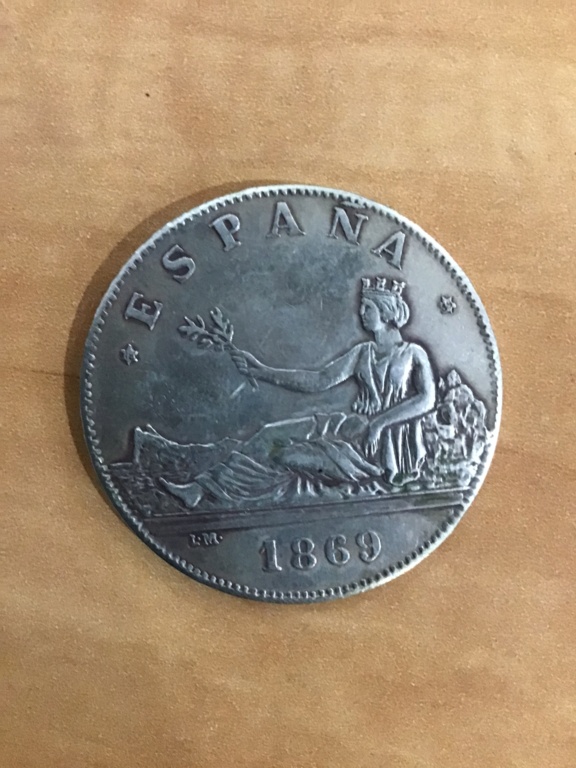5 pesetas 1869 plata Ccbe1e10