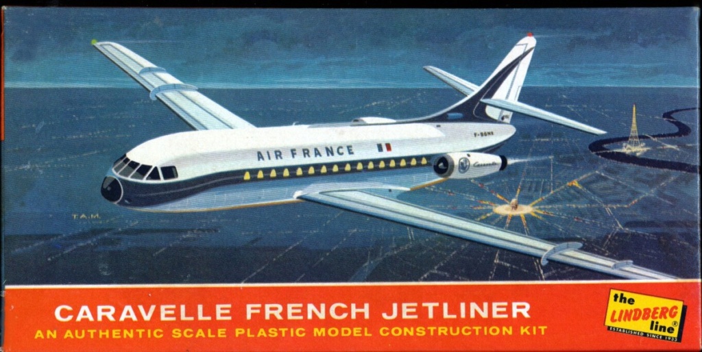 [LINDBERG] SUD AVIATION SE 210 CARAVELLE "French Jet Liner" 1/178ème Réf 454-49 Carave16