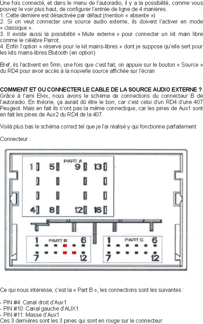 COMMENT CONNECTER UN LECTEUR MP3  la prise entrée d’un RD4 Rd4_n610