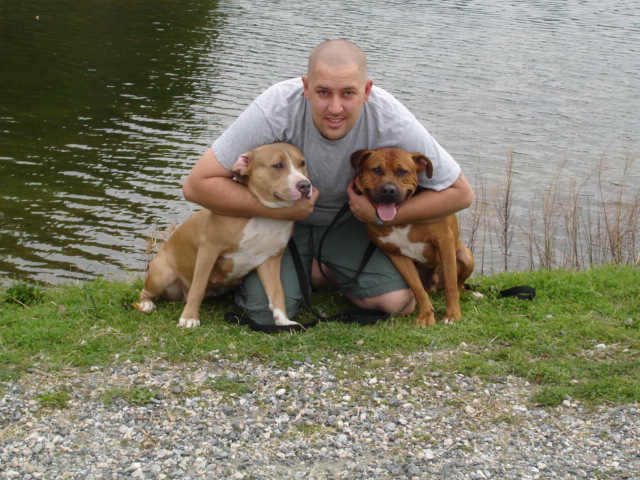 My wife and I w/our dogs at Sandy Bottom Park, Hampton, VA. Dsc00912