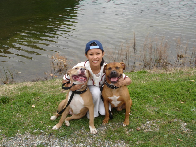 My wife and I w/our dogs at Sandy Bottom Park, Hampton, VA. Dsc00913