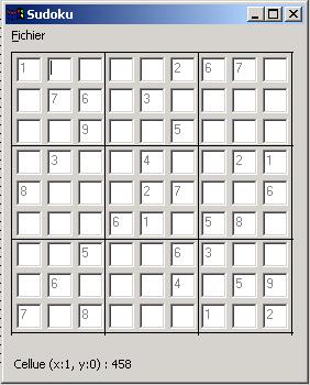 sudoku avec GUI Sudoku10