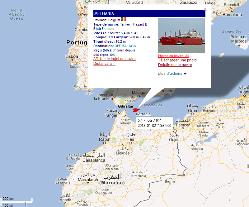Position des navires de la marine marchande belge 02_01_11
