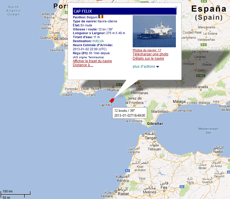 Position des navires de la marine marchande belge 02_01_12