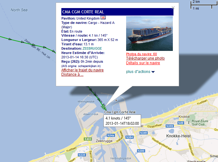 Suivi du porte-conteneurs CMA CGM CORTE REAL 14_01_20