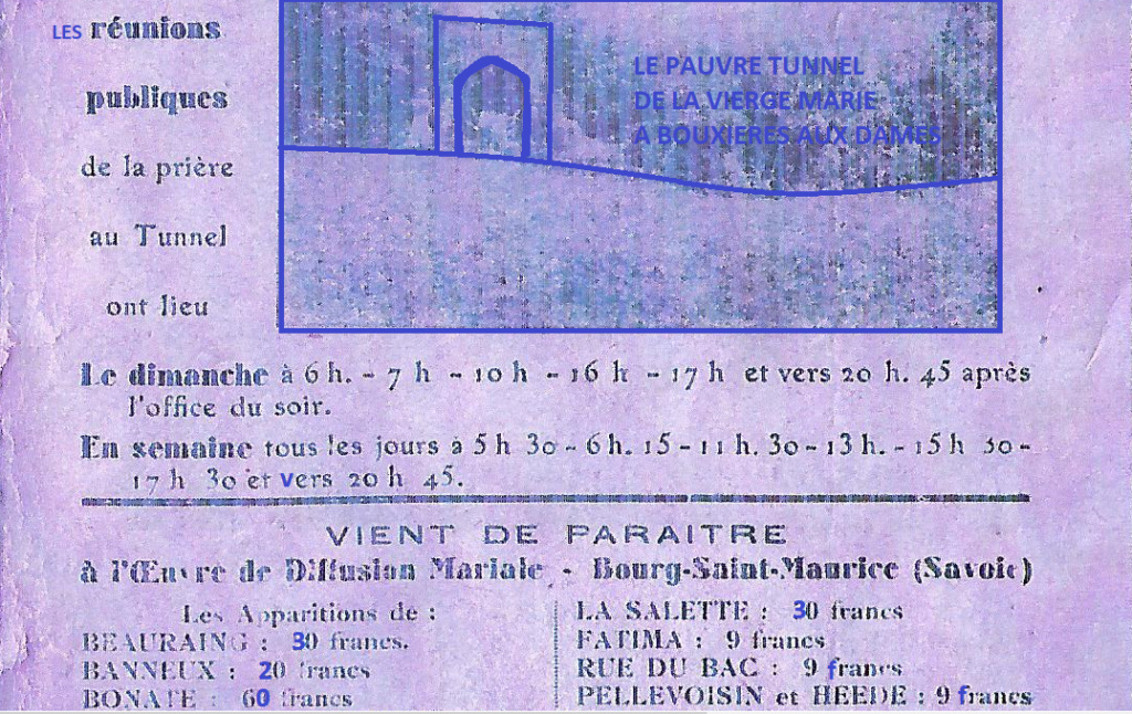 LA VIERGE MARIE A BOUXIERES AUX DAMES AU NORD DE NANCY EN LORRAINE-BERCEAU CAROLINGIENS-CAPETIENS après le FRANKENBOURG - Page 3 Tunnel12