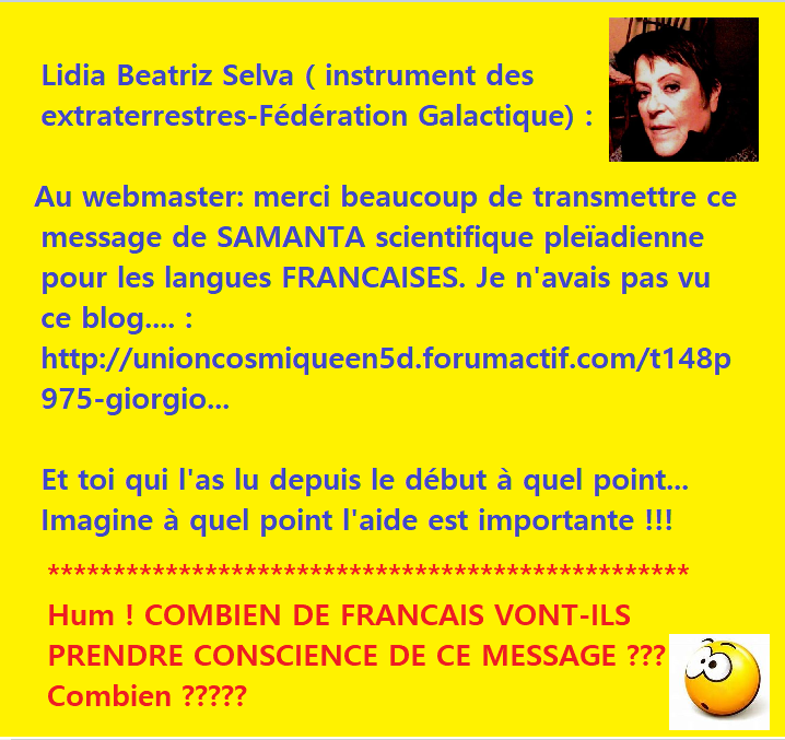 LIDIA BEATRIZ SELVA (Argentine)  CONTACTEE .... OLGA BERNUY des USA... et ses autres contacts Webmas10
