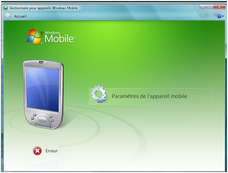 [Résolu] Problème Gestionnaire pour appareil Windows Mobile Pda10