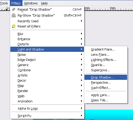 [Gimp] Glow Around Text: Difficulty (1) Exampl13