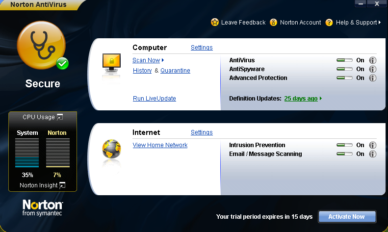 Norton Antivirus 2009 With Reset Trial Patch 2008-010